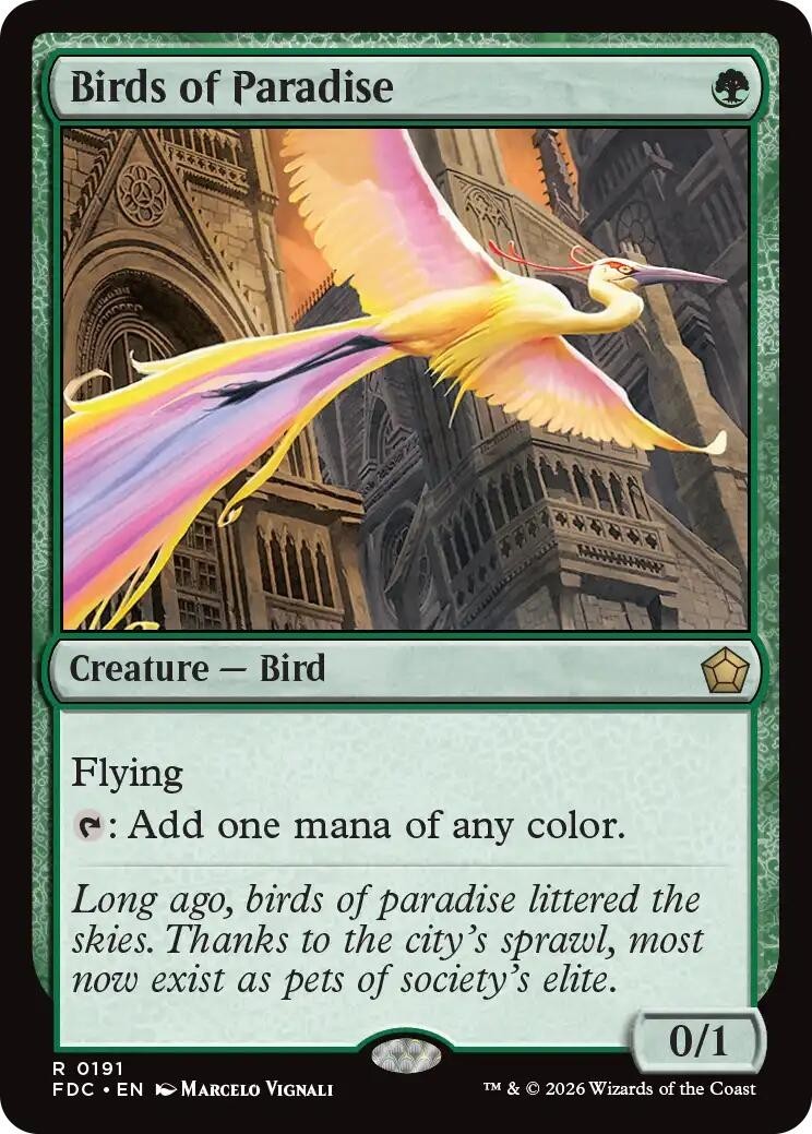 MTG FDC R Birds of Paradise #191 NM