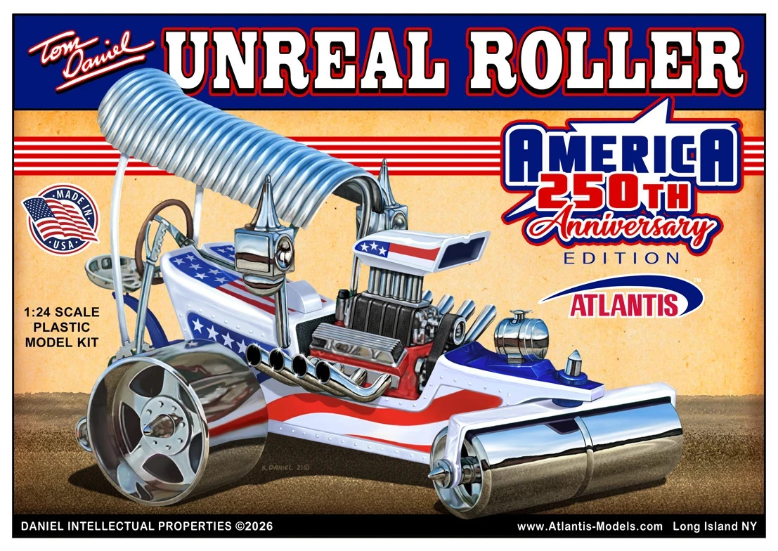 Limited Edition Tom Daniel Unreal Roller Show Rod 1:24 America 250th Anniversary