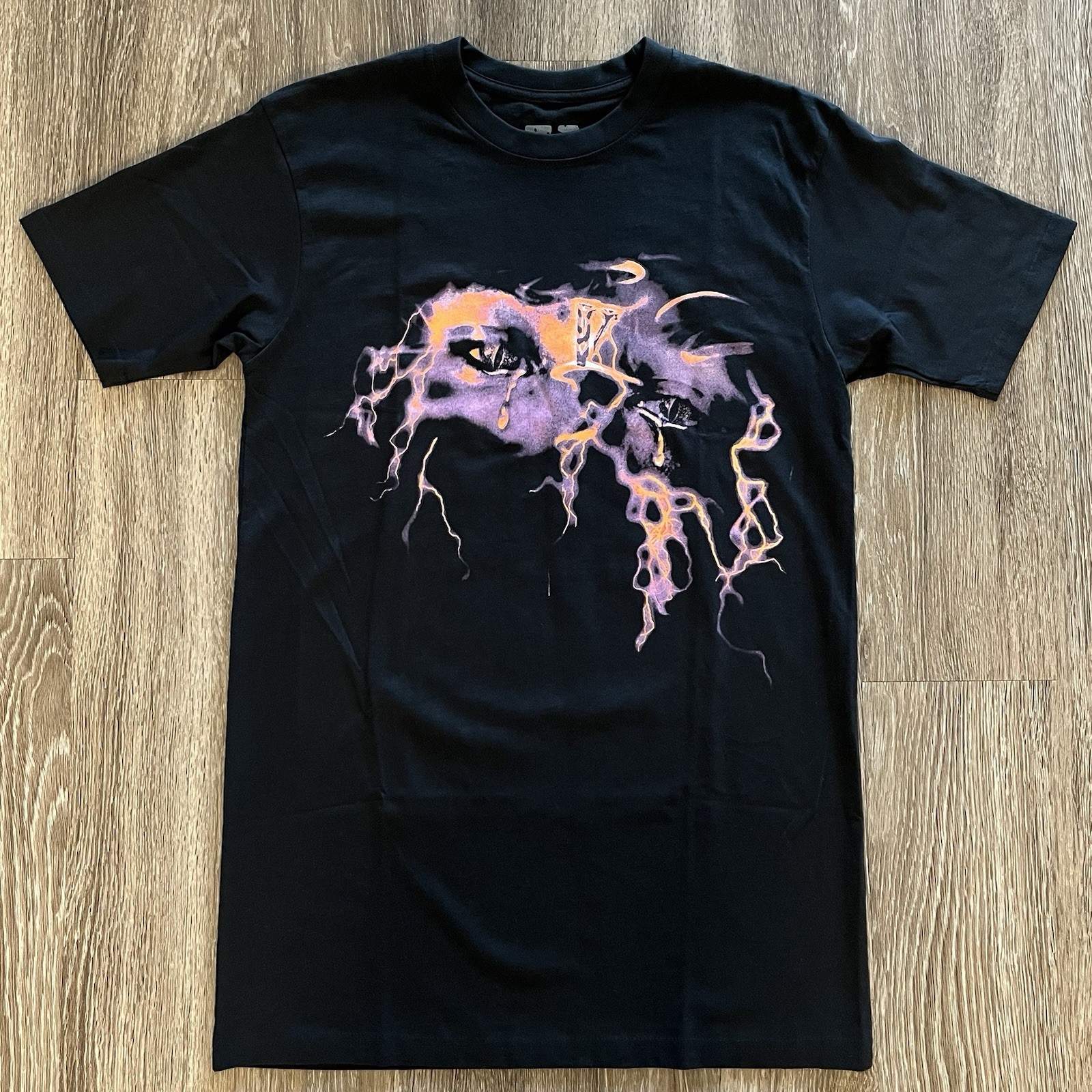 VLONE x NBA YoungBoy Lightning Face T-Shirt Black Medium NWOT Made USA