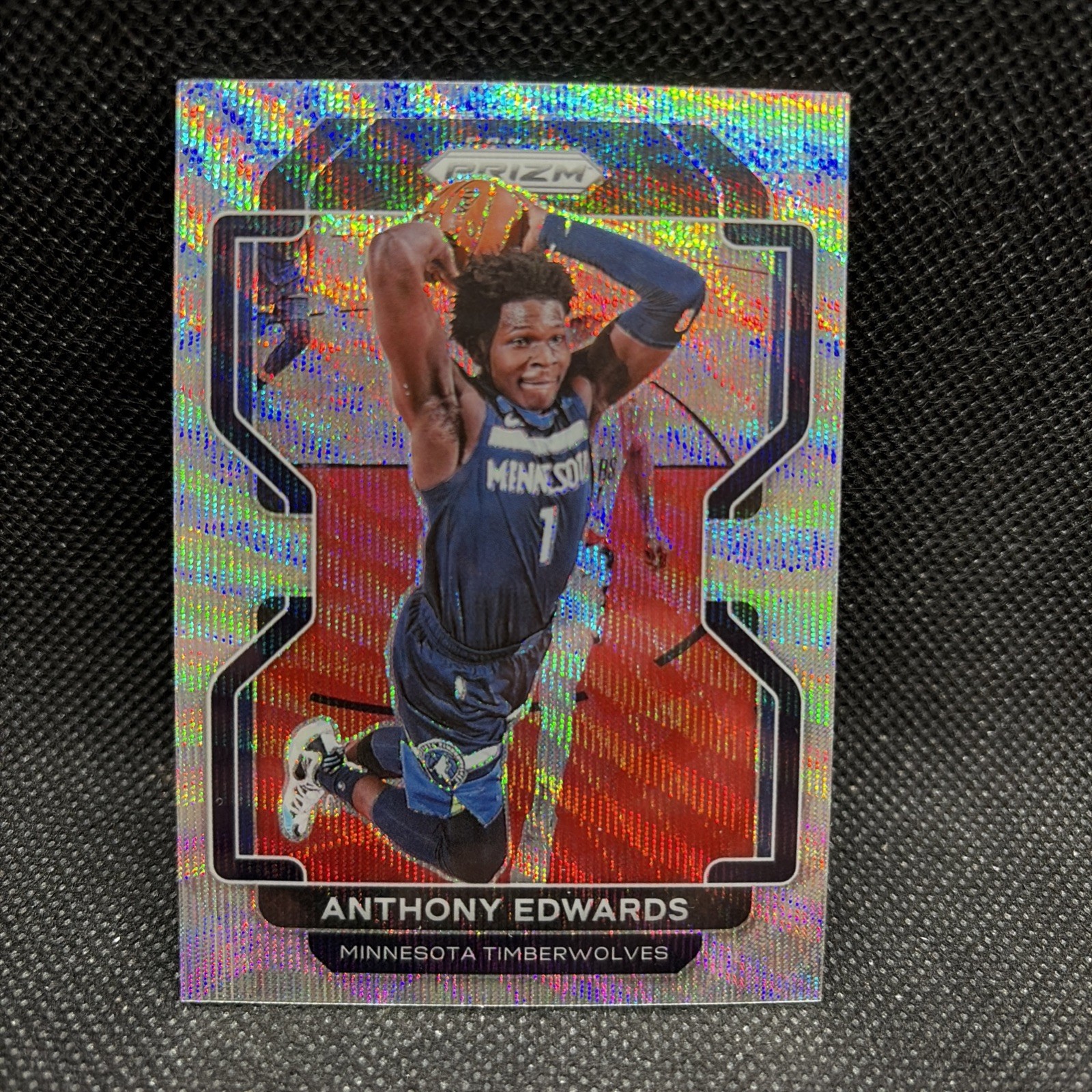 Anthony Edwards #37 Minnesota Timberwolves 2021-22 Panini Prizm Silver Wave Anthony Edwards #37 Minnesota Timberwolves 2021-22 Panini Prizm Silver Wave