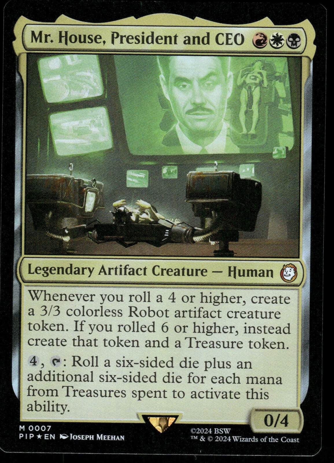 1x Foil Mr. House, President and CEO - Universes Beyond: Fallout NM - MTG