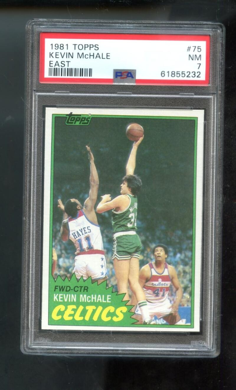 1981 Topps #75 Kevin Mchale ROOKIE RC PSA 7 Graded Basketball Card 1981-82 East