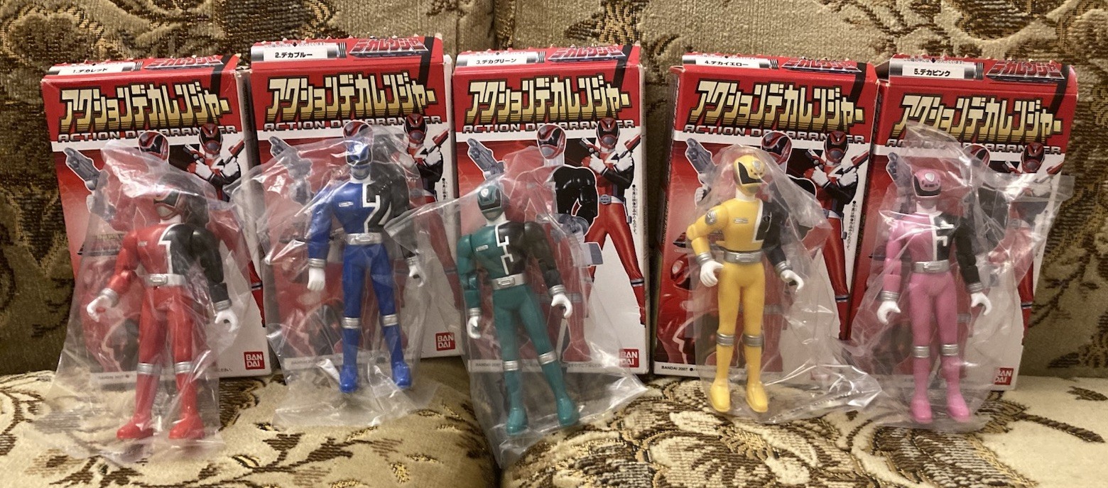 Bandai Tokusou Sentai Dekaranger Candy Toy Figures - Power Rangers SPD 2007