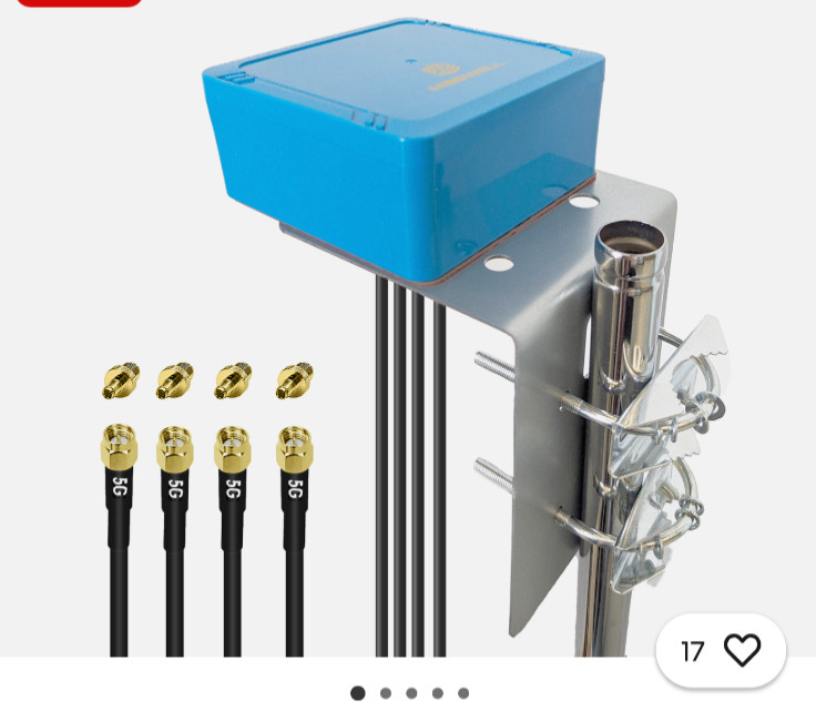 Maswell 4X4 MIMO 5G Antenna, Omni BroadBand 700-6000MHz, 4G, LTE, 5GA, 5G NR, Maswell 4X4 MIMO 5G Antenna, Omni BroadBand 700-6000MHz, 4G, LTE, 5GA, 5G NR,
