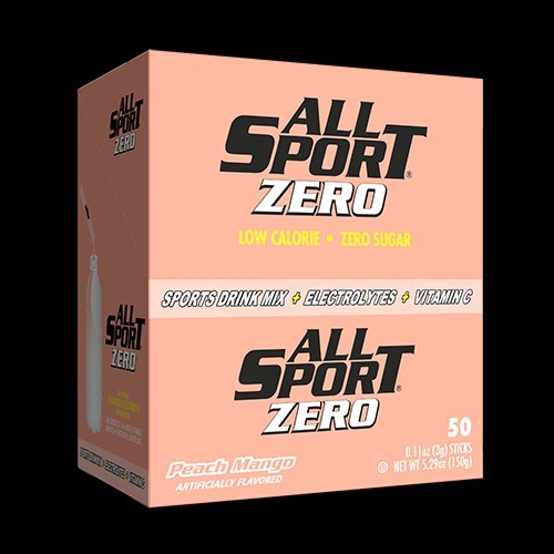 All-Sport Zero - Sports Drink Sticks - 50 Count Peach Mango All-Sport Zero - Sports Drink Sticks - 50 Count Peach Mango