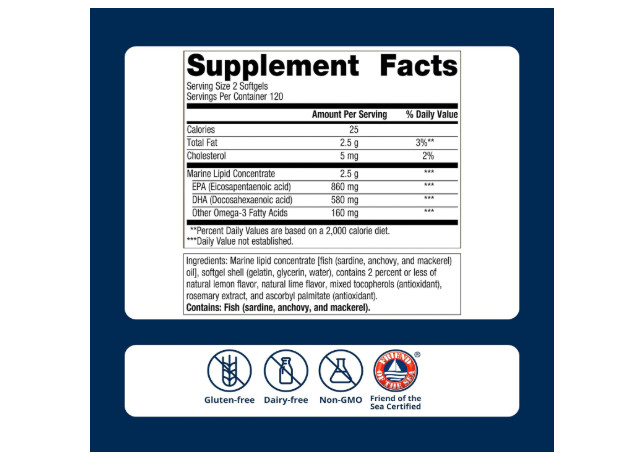 Metagenics OmegaGenics Fish Oil 720 mg Heart Joint Brain Support 240 Softgels Metagenics OmegaGenics Fish Oil 720 mg Heart Joint Brain Support 240 Softgels