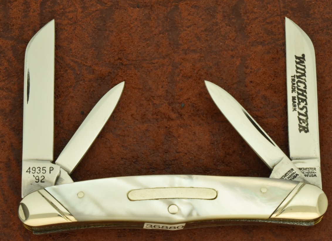 WINCHESTER TRADEMARK MADE IN USA AAA+ MOTHER OF PEARL CONGRESS KNIFE NICE (36880