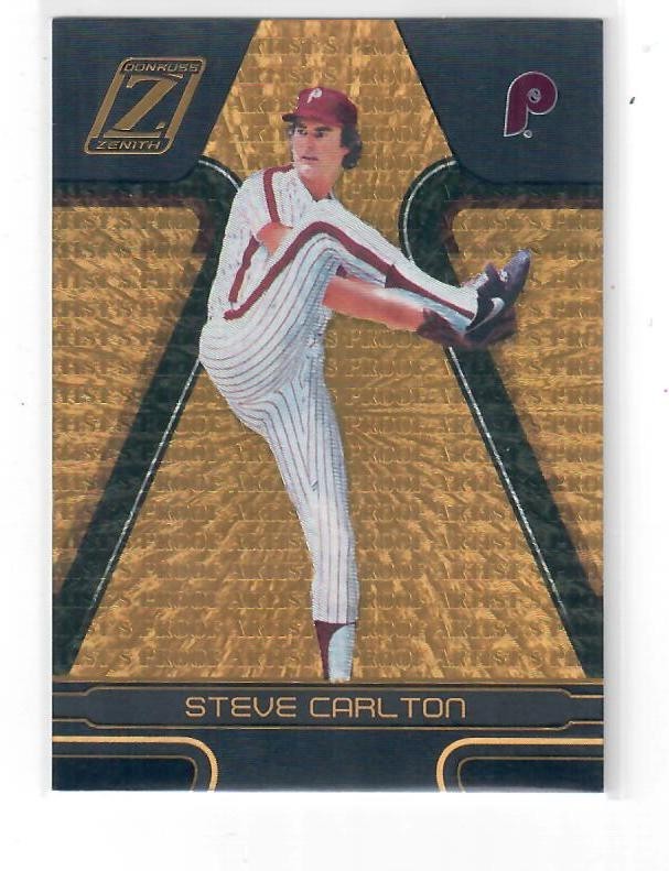 Steve Carlton #36/50  2005 Donruss Zenith ~ Artist's Proofs Gold  Phillies