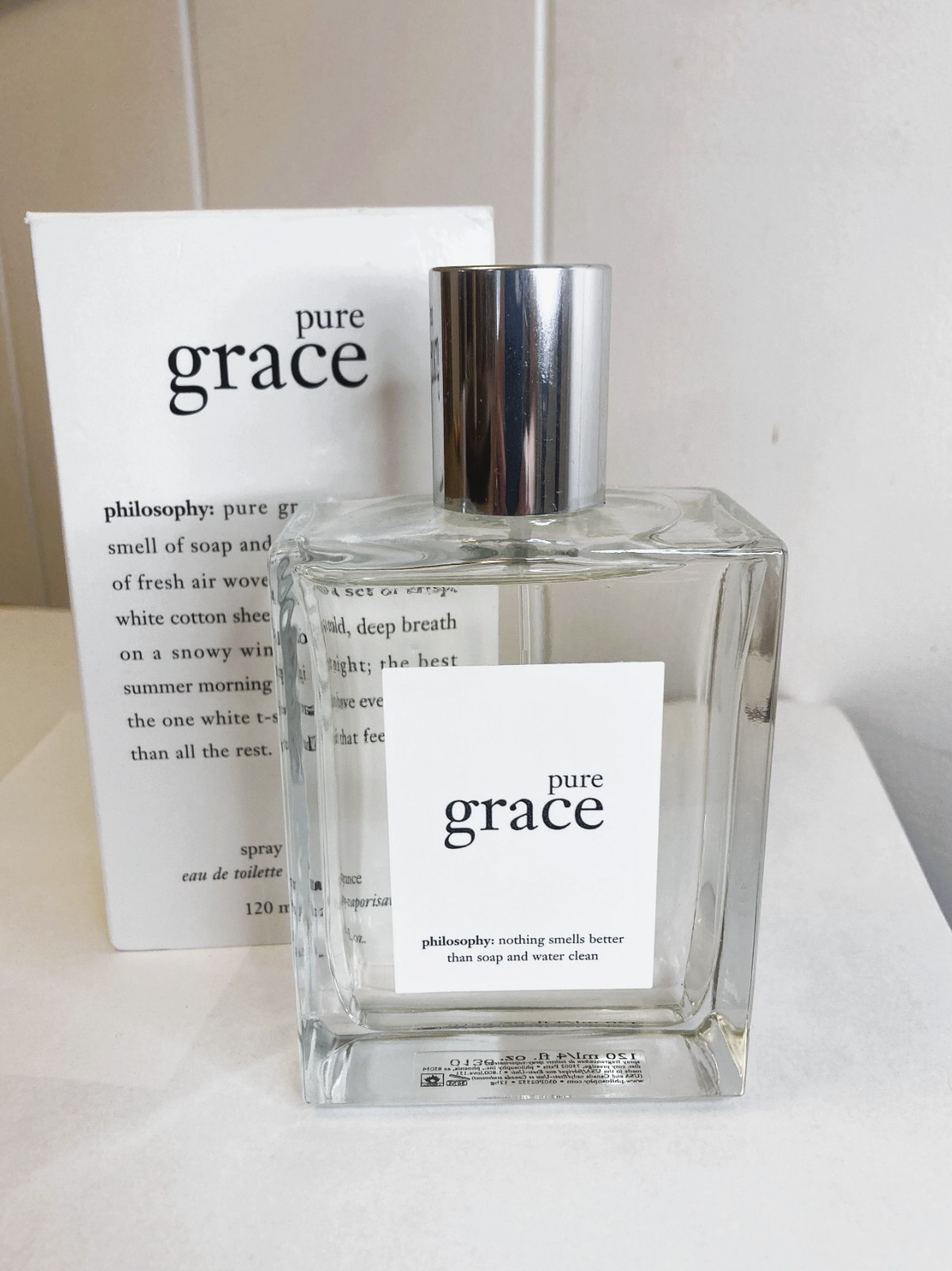 Philosophy Pure Grace EDT Eau de Toilette 4 oz 120 mL with box NOT sealed