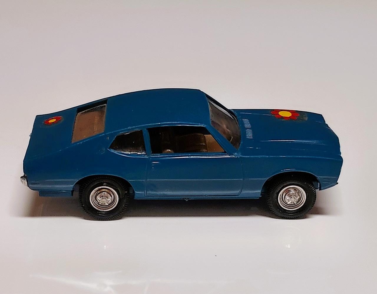 Vintage HTF Lindberg 1/64 Ford Maverick in Blue - 