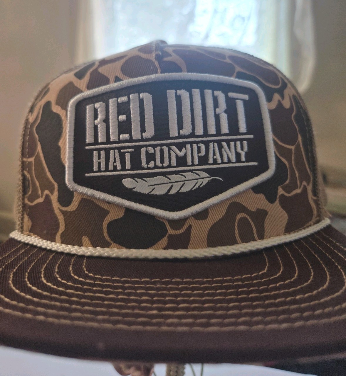 Red Dirt Hat Co Old Skool Duck Camo Trucker Hat Snapback Cap Brown Tan NWOT Red Dirt Hat Co Old Skool Duck Camo Trucker Hat Snapback Cap Brown Tan NWOT