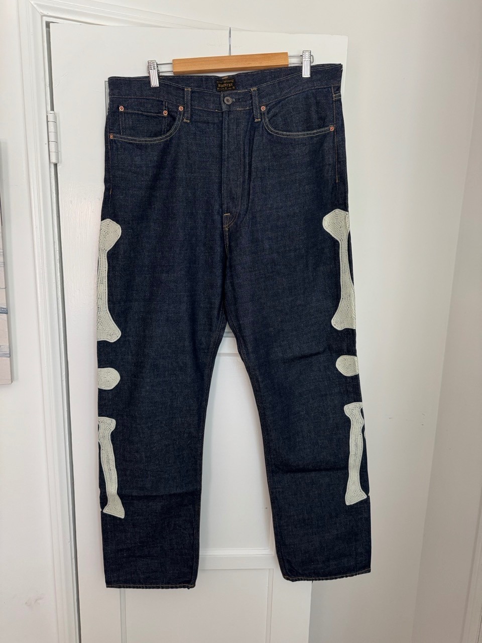 Kapital 12.5oz Bone Denim Jeans Mexican Tuxedo Okagilly Kapital 12.5oz Bone Denim Jeans Mexican Tuxedo Okagilly