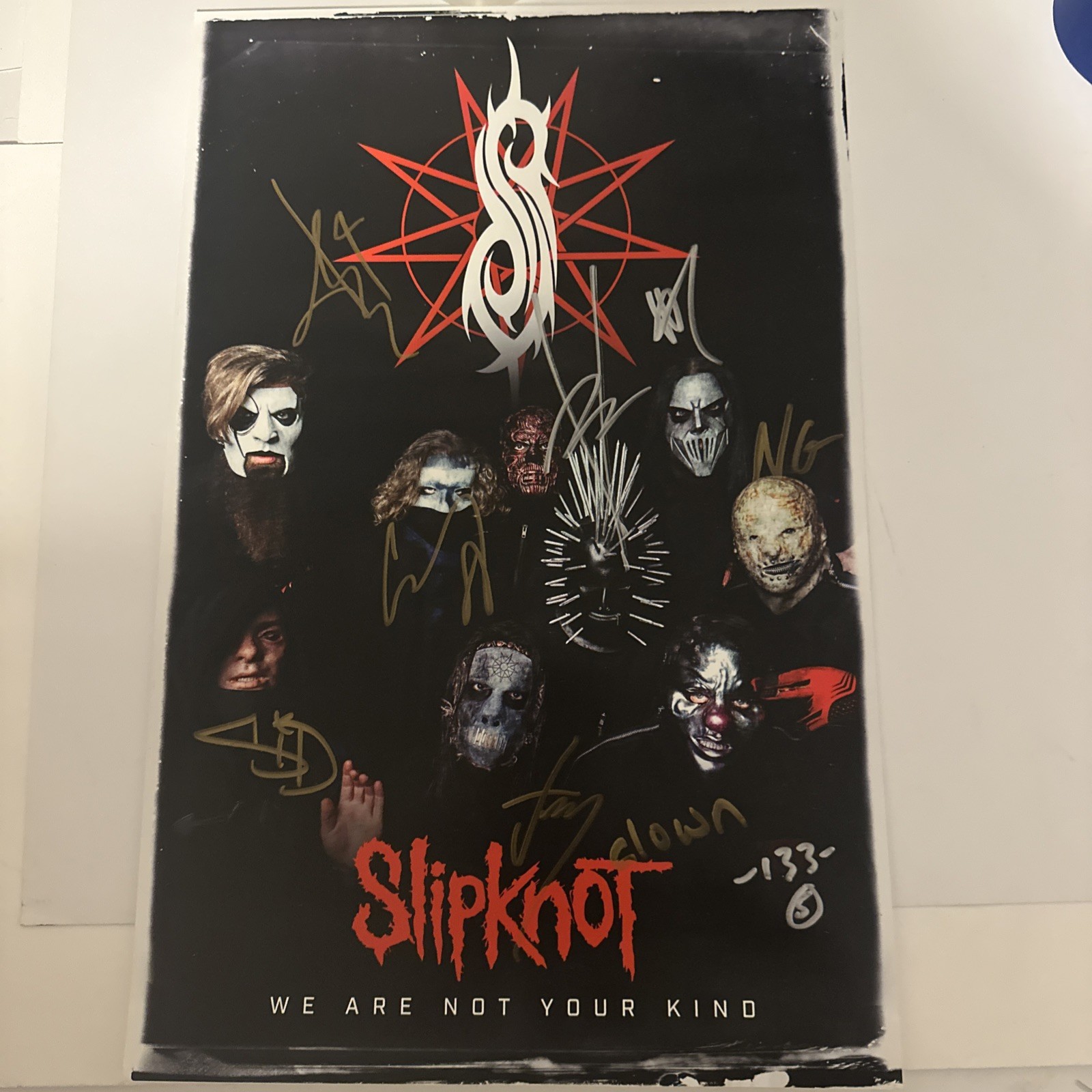 Slipknot Signed Vip Poster Slipknot Signed Vip Poster