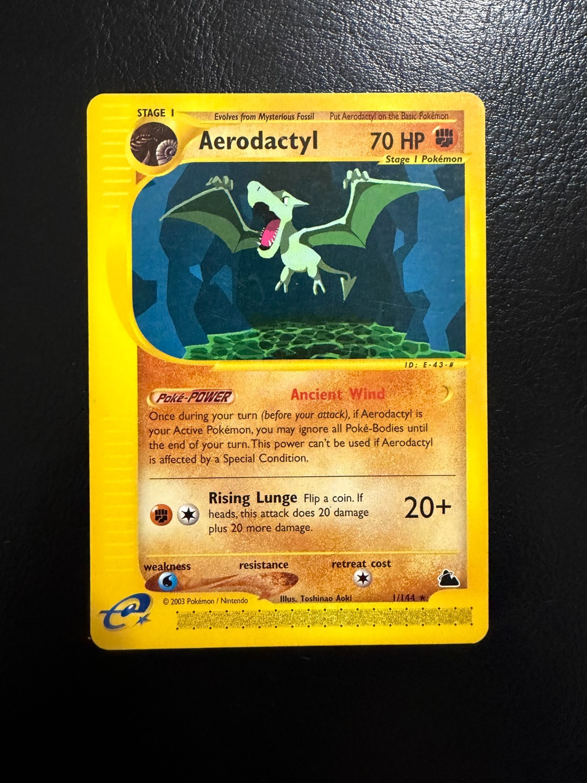 Pokemon Skyridge Rare Aerodactyl 1/144 - Lightly Played (LP)