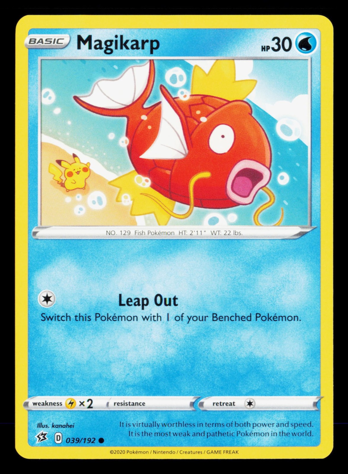 Magikarp 039/192 Common SWSH02: Rebel Clash Pokemon Near Mint Magikarp 039/192 Common SWSH02: Rebel Clash Pokemon Near Mint