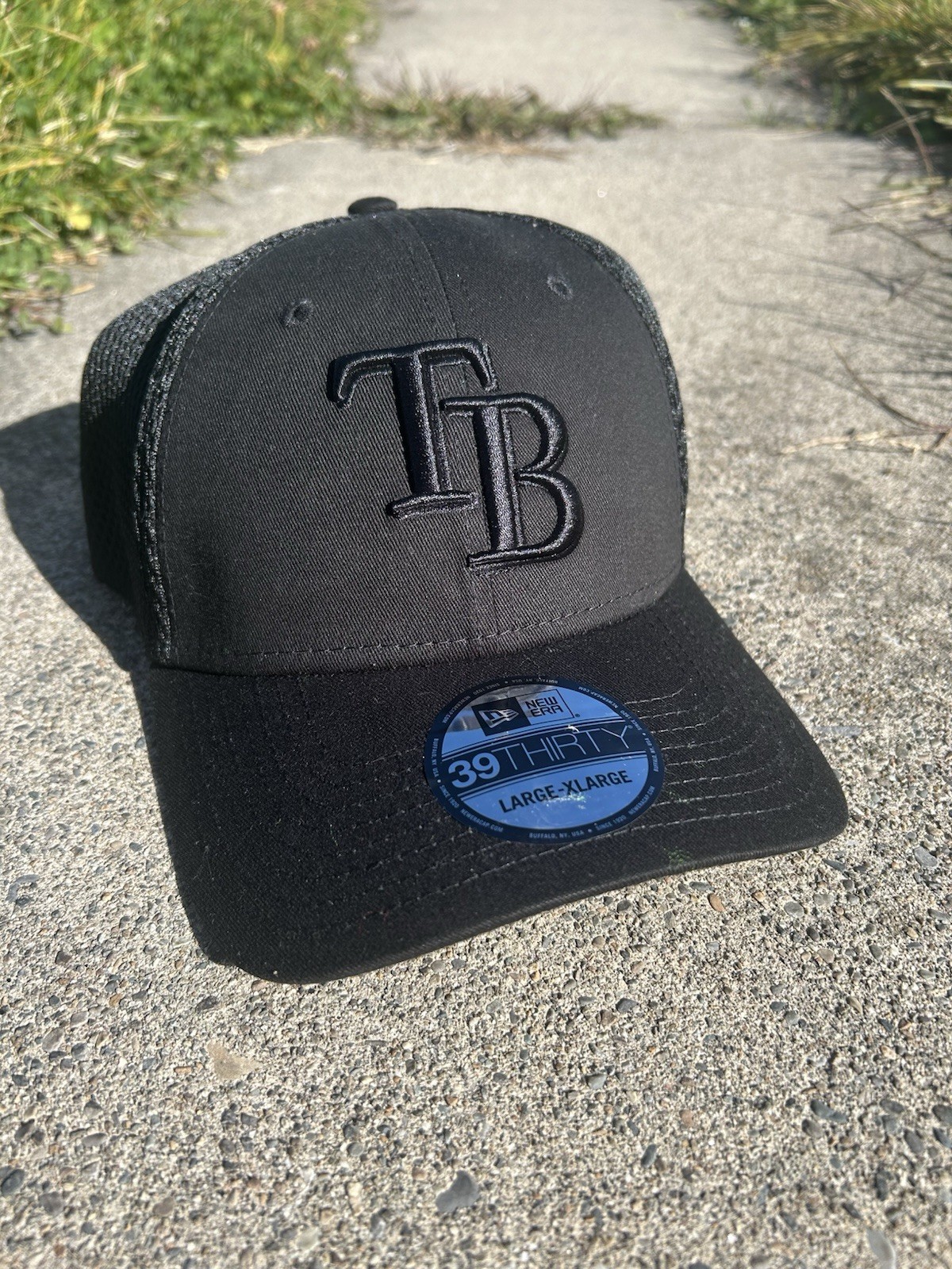 Tampa Bay Rays Black New 3930 Era Hat Large\\xlarge Tampa Bay Rays Black New 3930 Era Hat Large\\xlarge