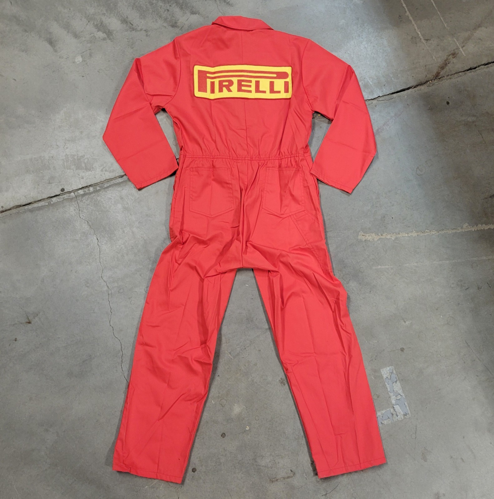 Vtg 1990s Pirelli Mechanic Suit Red Racing Coveralls Formula 1 F1 Jumpsuit XL Vtg 1990s Pirelli Mechanic Suit Red Racing Coveralls Formula 1 F1 Jumpsuit XL