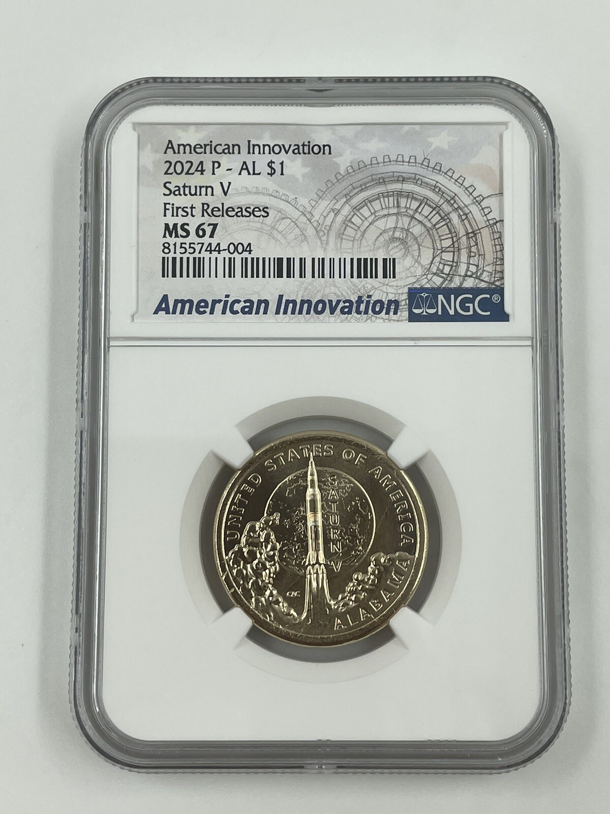 2024 P AMERICAN INNOVATION ALABAMA V ROCKET NGC MS67 FIRST RELEASES ⭐SHIPS NOW⭐ 2024 P AMERICAN INNOVATION ALABAMA V ROCKET NGC MS67 FIRST RELEASES ⭐SHIPS NOW⭐