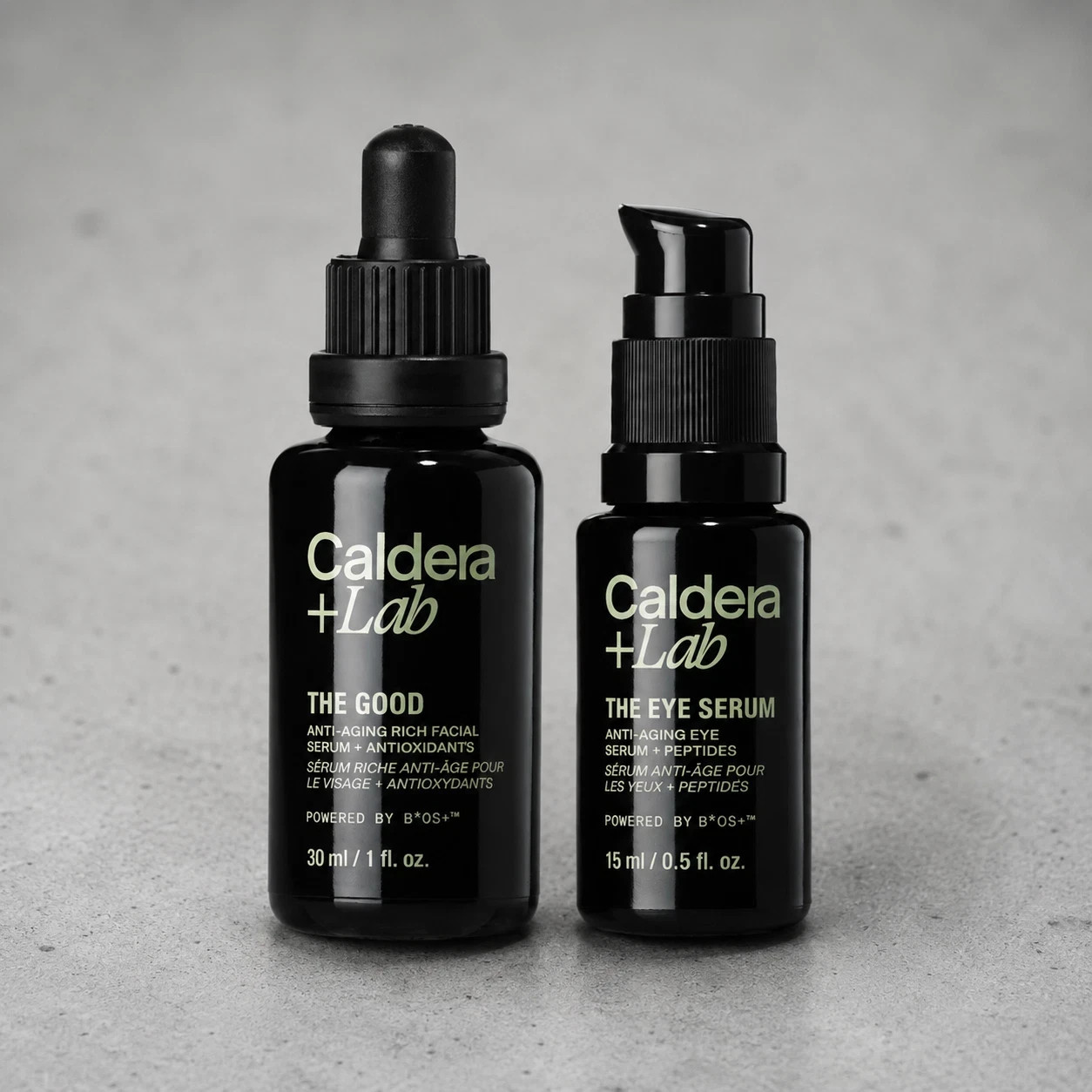 Caldera Lab The Good & Eye Serum Set Men's Botanical Rich Anti Aging Gift