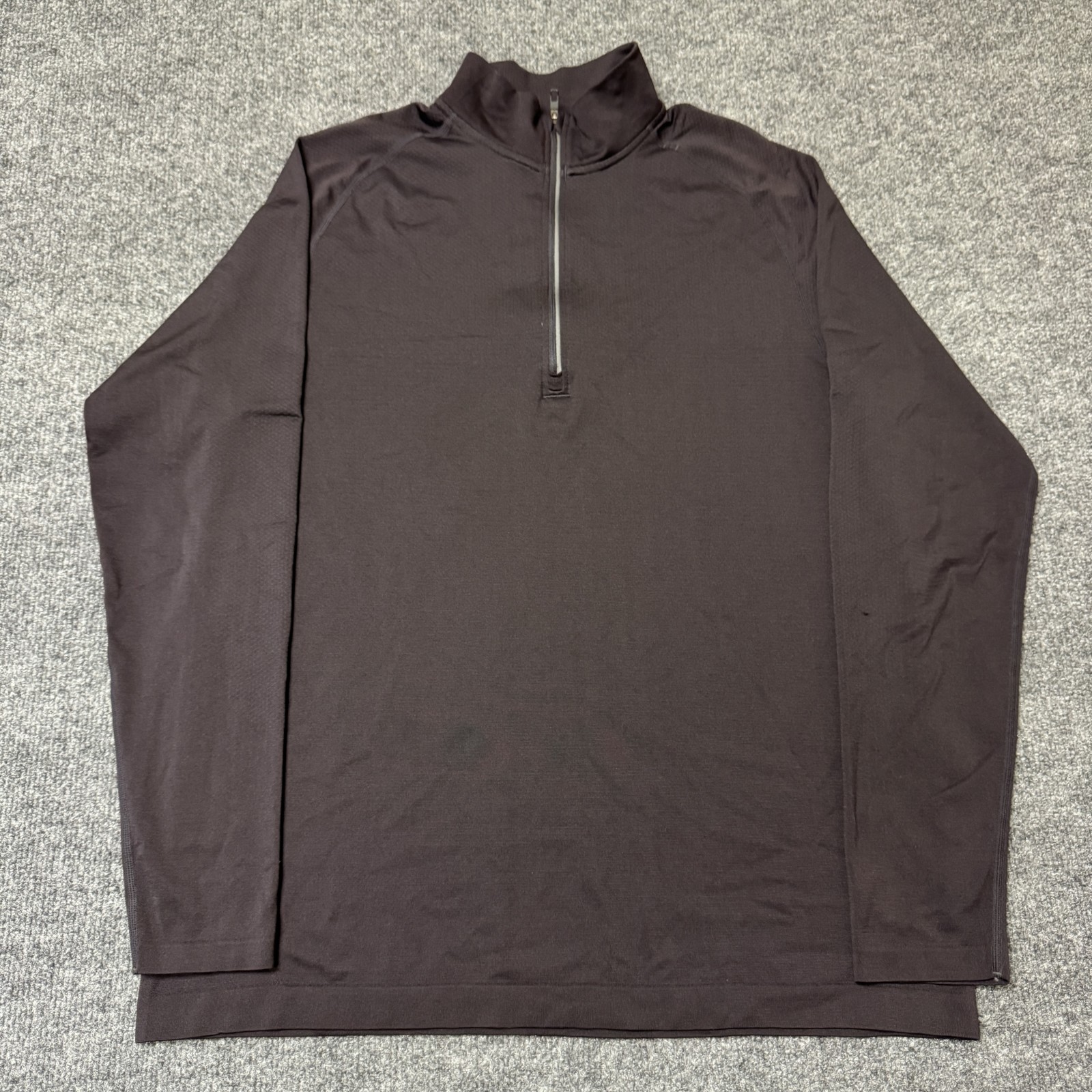 Lululemon Metal Vent Tech Performance Zip Pullover Black Mens Sz M Quarter Zip Lululemon Metal Vent Tech Performance Zip Pullover Black Mens Sz M Quarter Zip