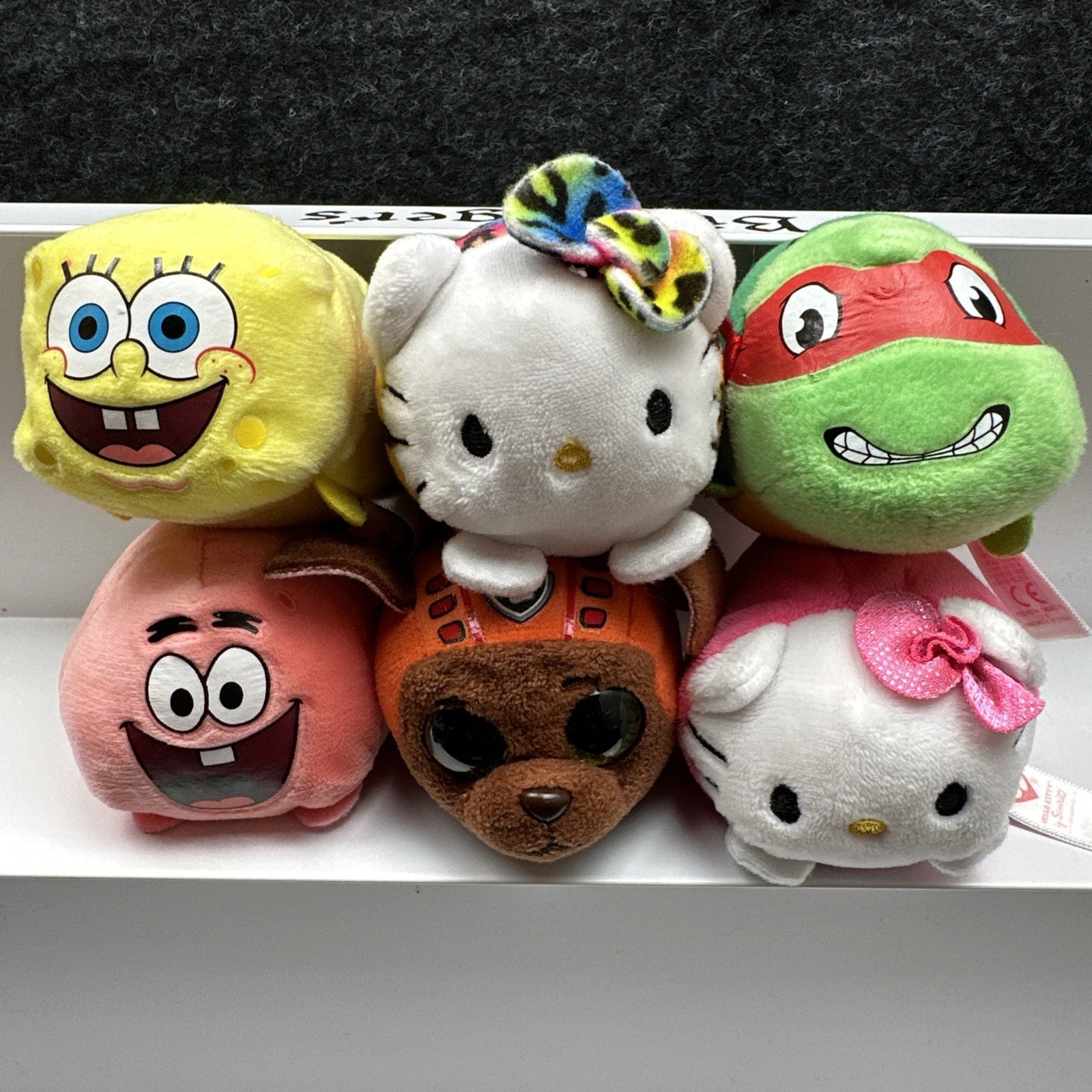 Ty Teeny Ty Photoed Lot Of 6 Licensed Characters