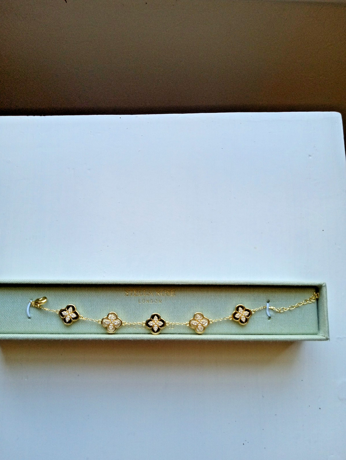 Dainty, 4Leaf Clover Bracelet, Stella Rose, Fine Gold Plated, New $22 Dainty, 4Leaf Clover Bracelet, Stella Rose, Fine Gold Plated, New $22