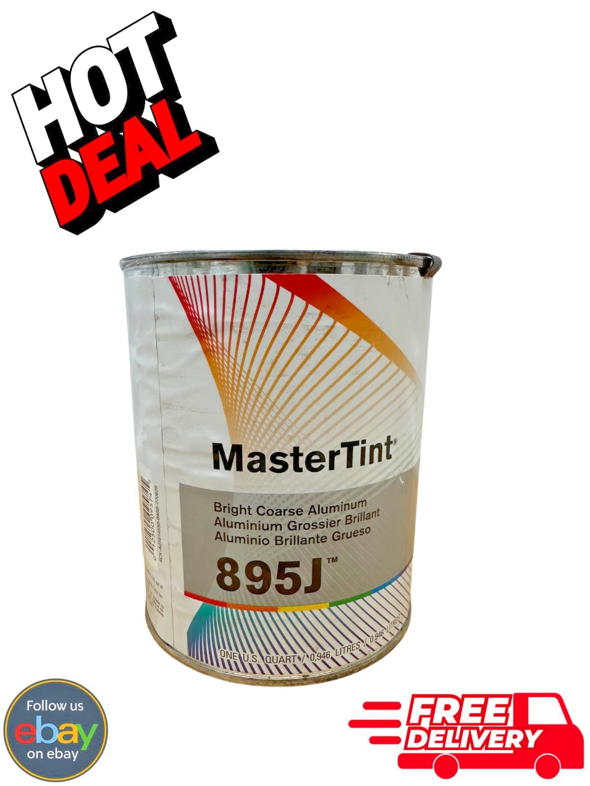 Axalta Cromax MasterTint 895J Bright Coarse Aluminum Toner 1 Quart
