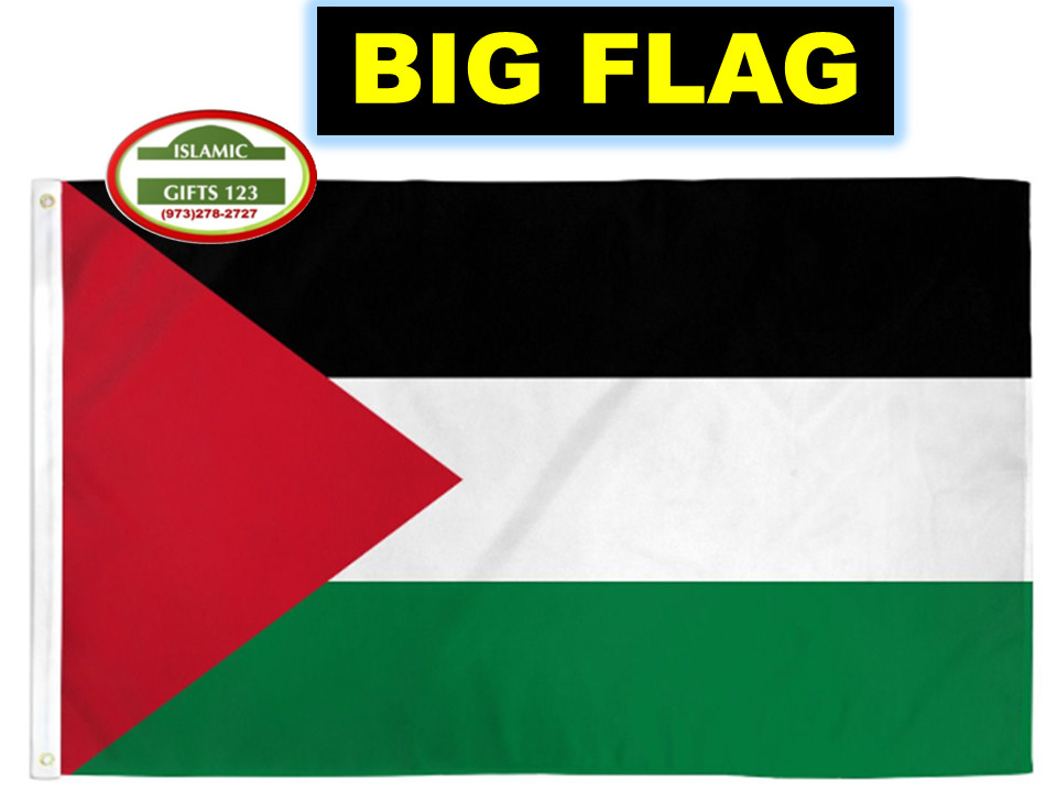 Palestine Flag 3 Ft x 5Ft BIG Jerusalem Free GAZA  AL Quds Islamic Palestinian