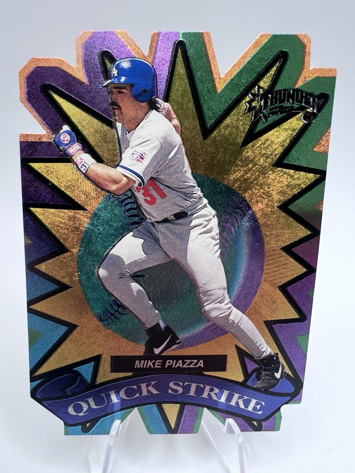 1998 Skybox Circa Thunder - Quick Strike Mike Piazza #9 QS 1998 Skybox Circa Thunder - Quick Strike Mike Piazza #9 QS