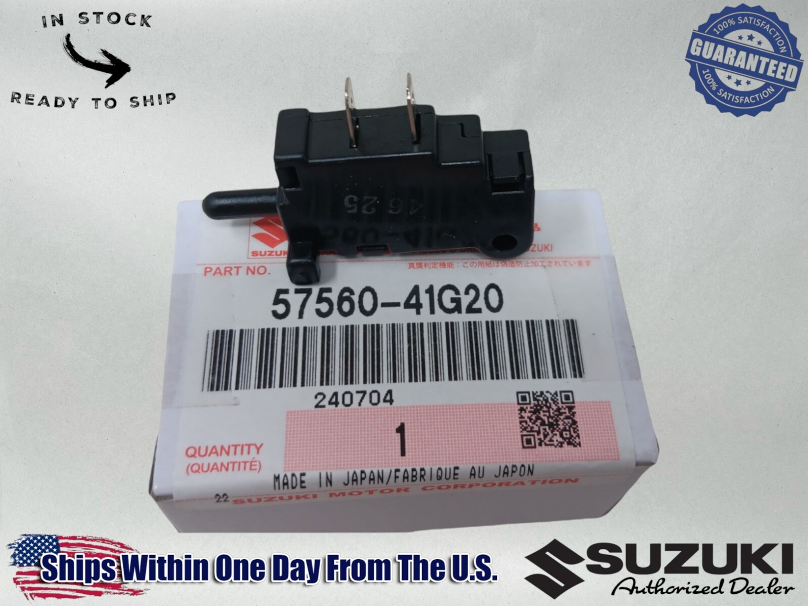 Suzuki OEM Authentic 2011 - 2024Gsx-R Gsxr 600 750Clutch Switch Assy 57560-41G20