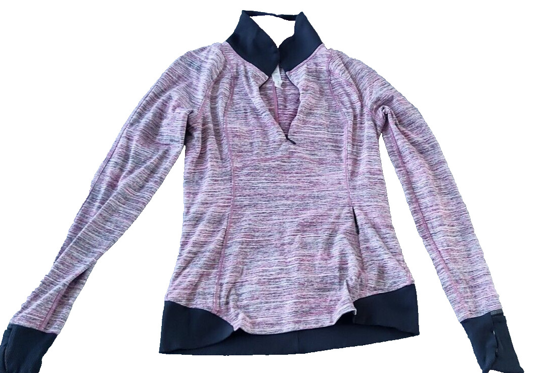 Lululemon Womens Runderful 1/2 Zip Pullover Long Sleeve Stretchy Space Dye 6 Lululemon Womens Runderful 1/2 Zip Pullover Long Sleeve Stretchy Space Dye 6