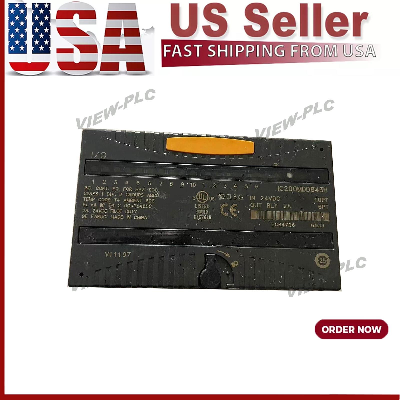 NEW IC200MDD843 GE FANUC 24VDC POS LOG input us stock