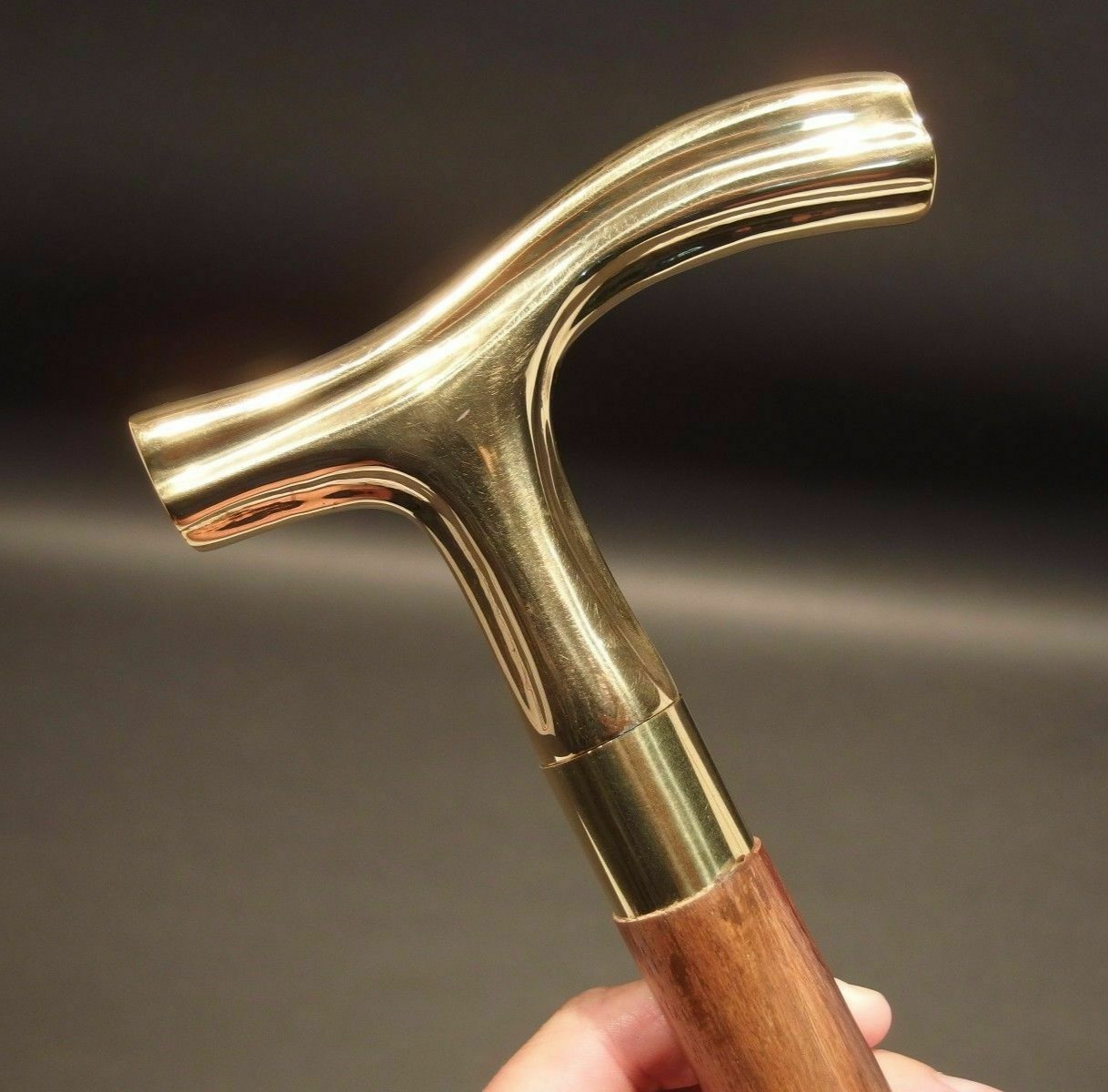 Brass Derby Head Handle Antique Victorian Wooden Walking Stick Vintage Cane Gift Brass Derby Head Handle Antique Victorian Wooden Walking Stick Vintage Cane Gift