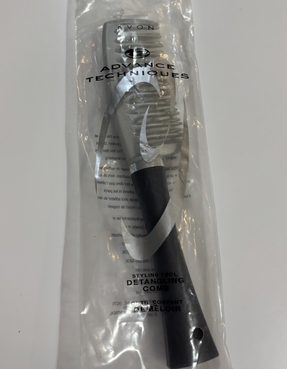 New Avon Advance Technique Vintage 2001 Detangling Comb Styling Tool 9” Sealed New Avon Advance Technique Vintage 2001 Detangling Comb Styling Tool 9” Sealed