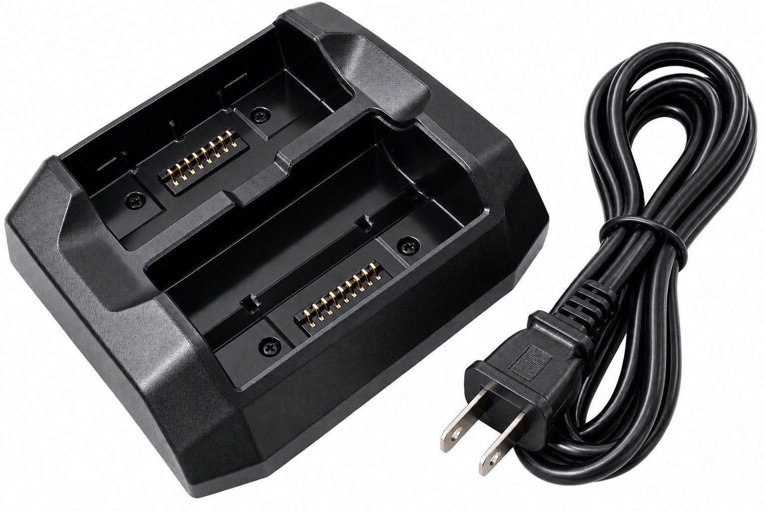 Trimble 121343 Dual Bay Battery Charger 19V 4.74A w/ Power Cord Genuine OEM