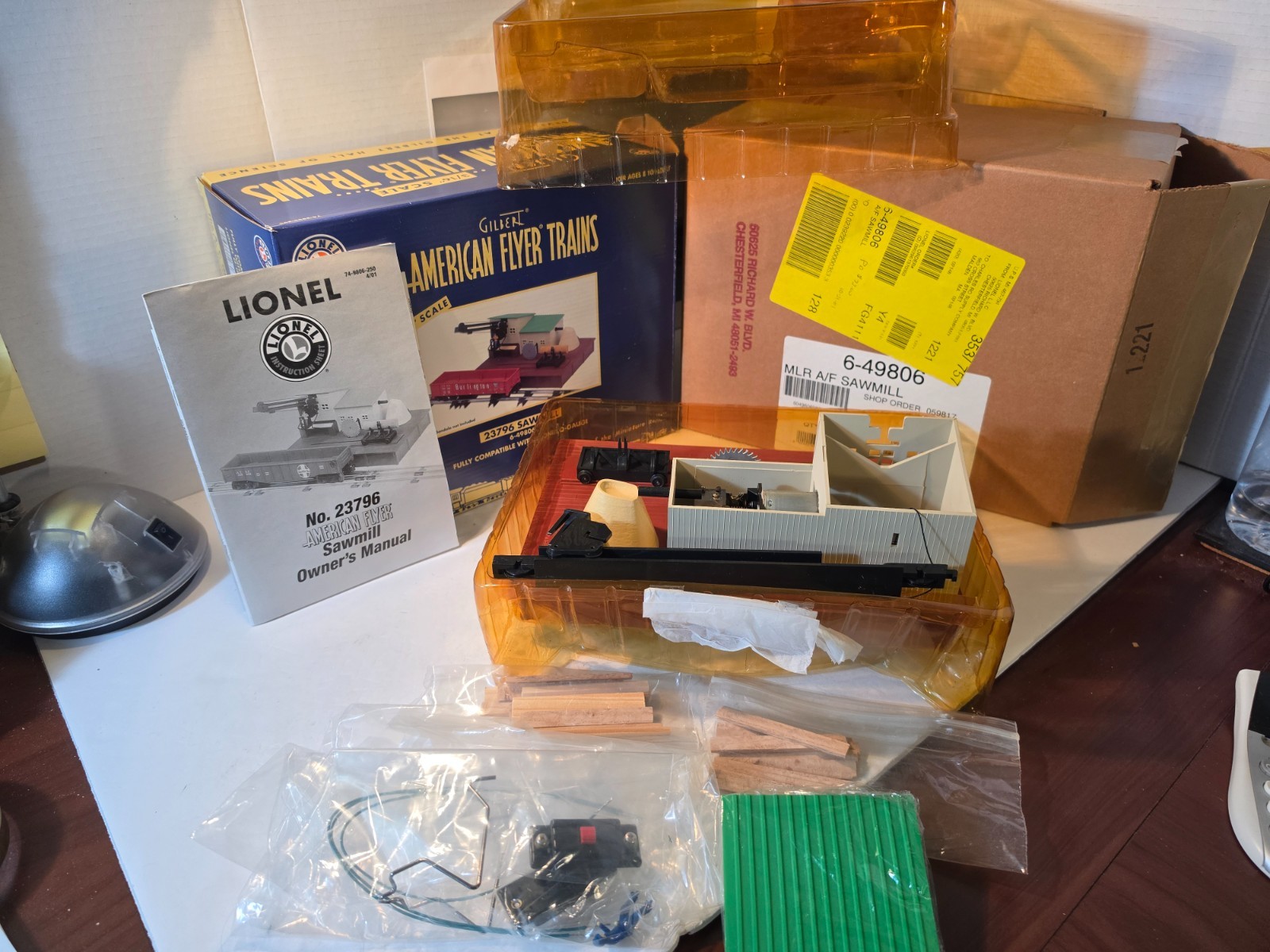 Vintage 2001 American Flyer 6-49806 Sawmill S Gauge # 23796 OB & Shipping Box