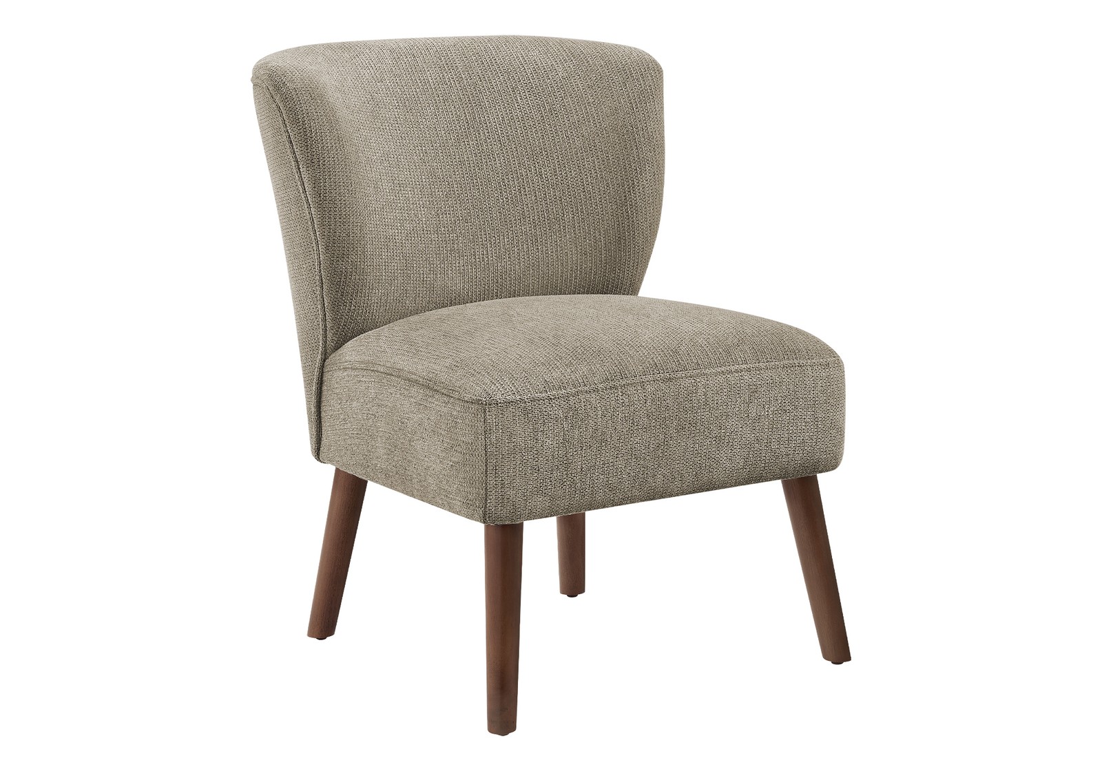 Accent Armchair Mid Century Fabric Brown 26\