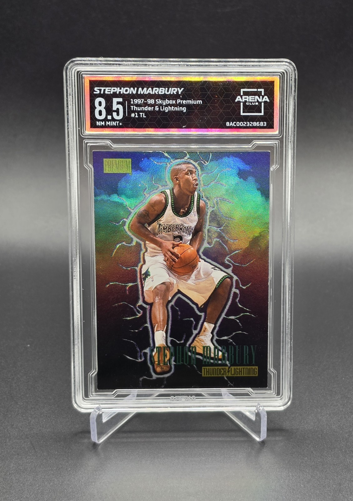 1997-98 Skybox Premium Thunder and Lightning Stephon Marbury #1TL SSP 8.5 Nice
