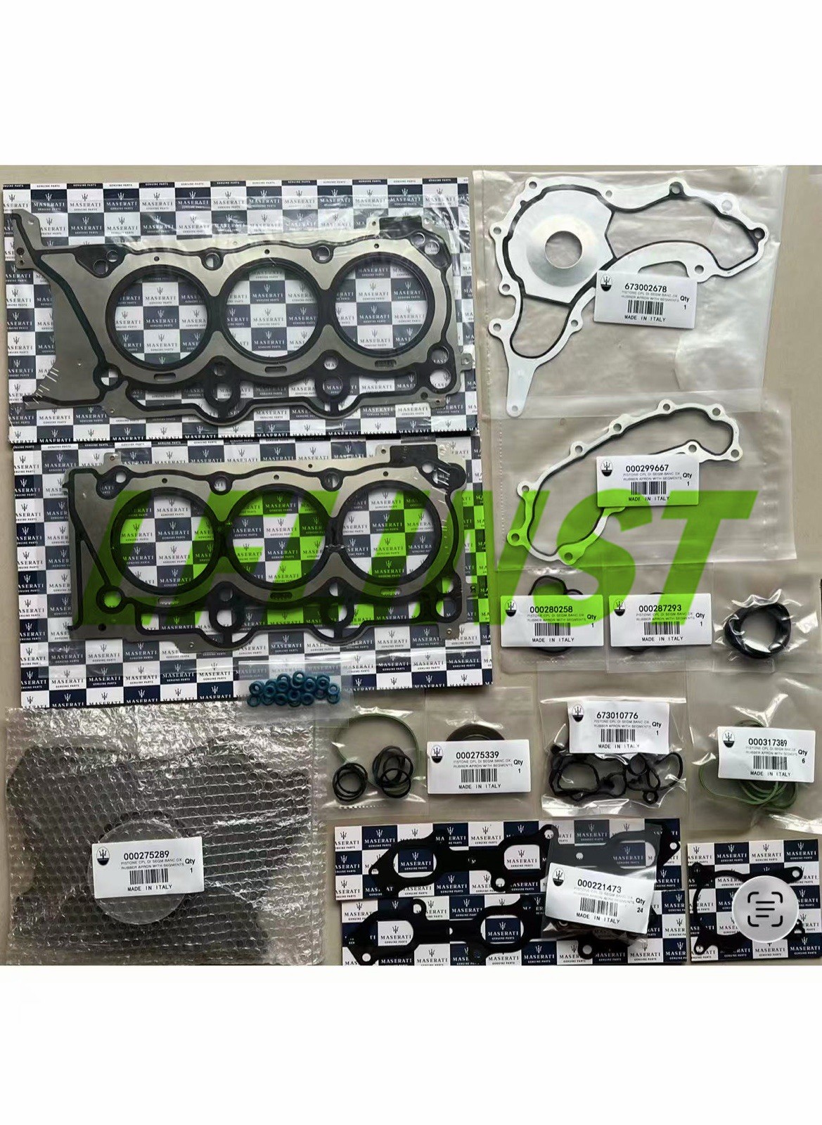 Engine Rebuild Gasket Seal Kit For Maserati Levante Ghibli Quattroporte V6 M156