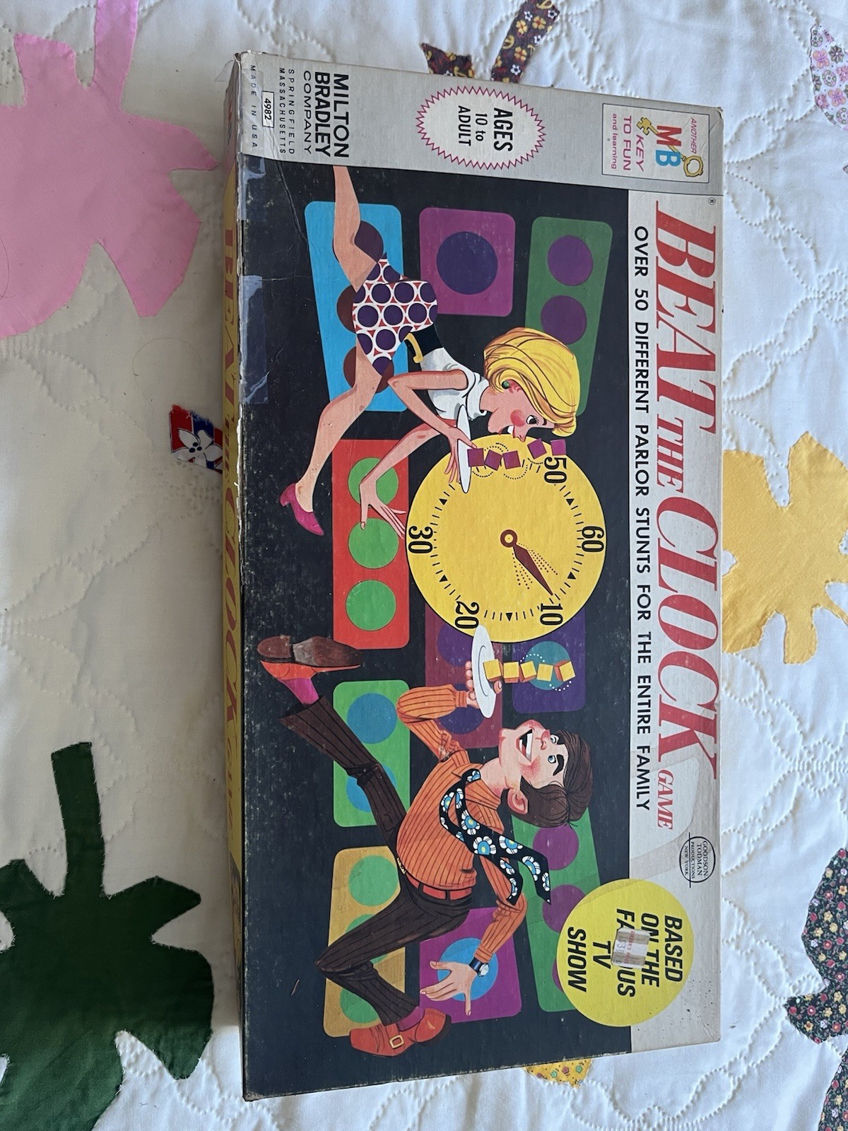 Fun Vtg 1969 ~Milton Bradley BEAT THE CLOCK Board Game vintage Fun Vtg 1969 ~Milton Bradley BEAT THE CLOCK Board Game vintage