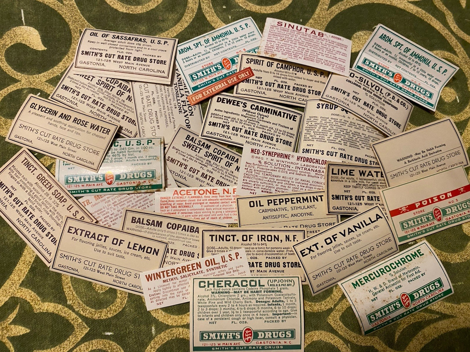 Vintage Pharmacy Drug Store Bottles Labels Unused Medicine Random Lot of 25 Vintage Pharmacy Drug Store Bottles Labels Unused Medicine Random Lot of 25