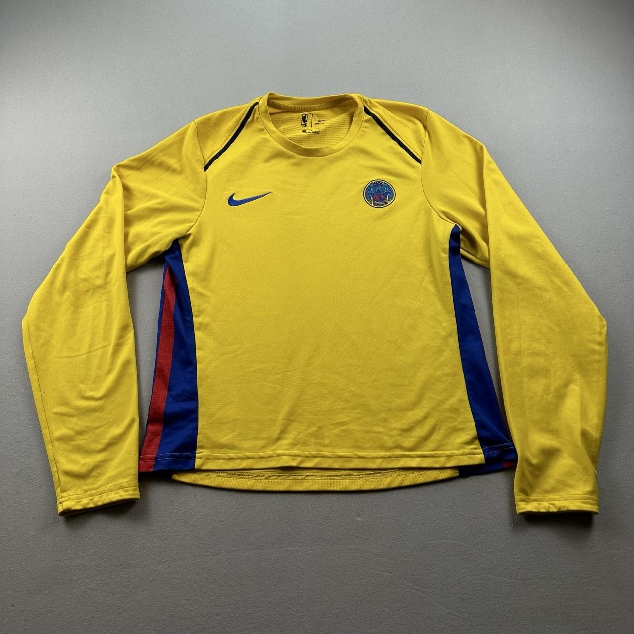 Nike Golden State Warriors Shirt Mens Small Yellow Dri-Fit NBA The Bay Chinese Nike Golden State Warriors Shirt Mens Small Yellow Dri-Fit NBA The Bay Chinese