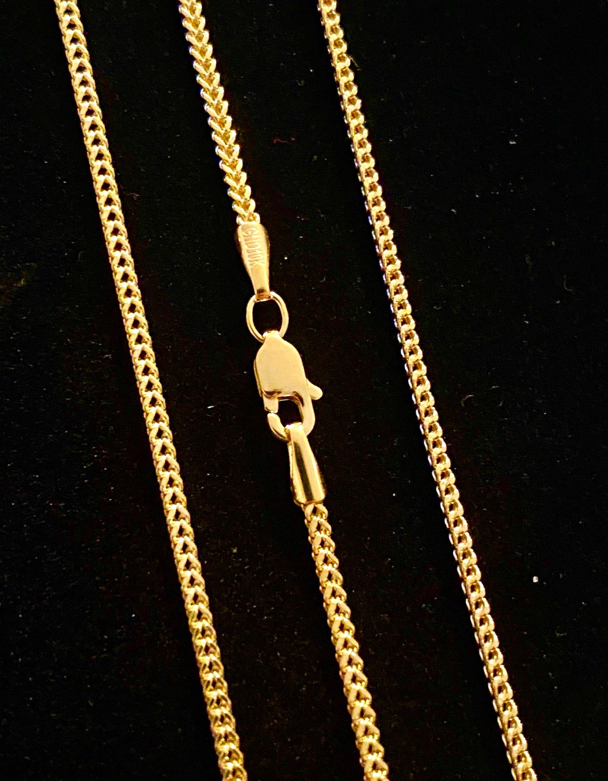 Solid 10K Gold Franco Box Chain 1.75mm, Ladies Gold Chain, Man Gold Chain 10K Solid 10K Gold Franco Box Chain 1.75mm, Ladies Gold Chain, Man Gold Chain 10K