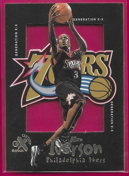 1998-99 Skybox E-X Century Allen Iverson Generation E-X die cut SP #15 of 15 GE 1998-99 Skybox E-X Century Allen Iverson Generation E-X die cut SP #15 of 15 GE
