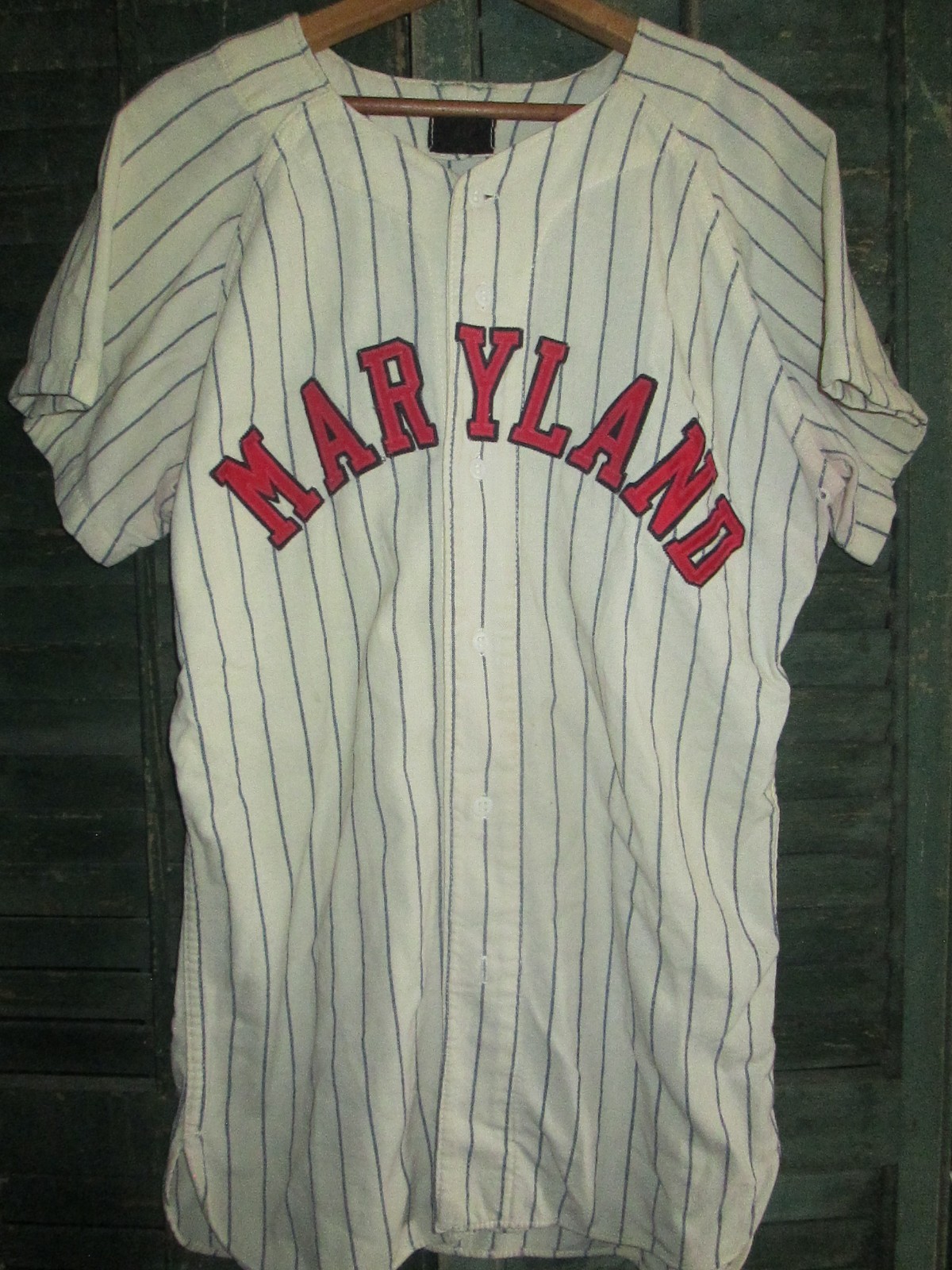 MARYLAND TERRAPINS Vtg 1950s 60s Game Worn MacGregor Baseball Jersey Sz 40 USA MARYLAND TERRAPINS Vtg 1950s 60s Game Worn MacGregor Baseball Jersey Sz 40 USA