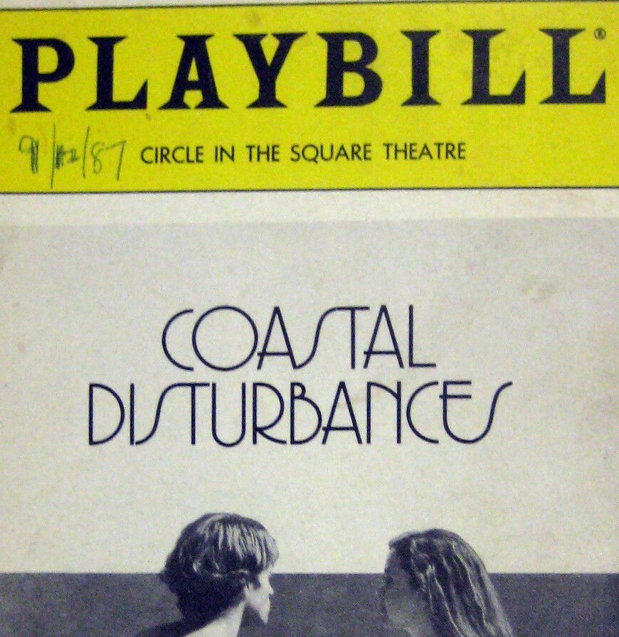 Coastal Disturbances Playbill September 1987 Madeleine Potter Addison Powell