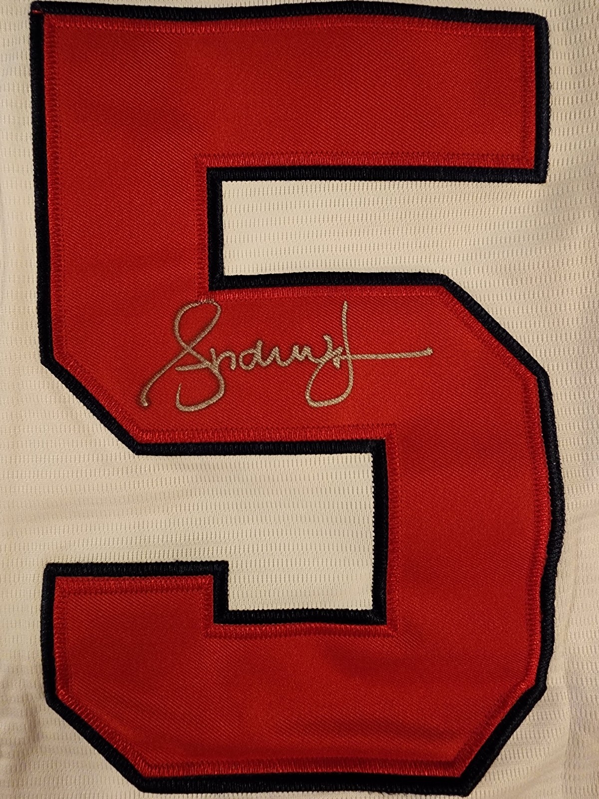 Andruw Jones Autographed Atlanta Braves 1996 World Series Home White Jersey