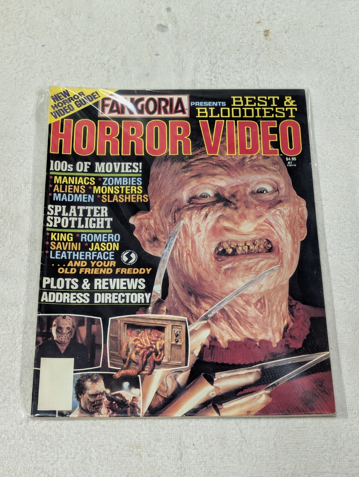 Fangoria Presents Horror Video Magazine Issue #1 Freddy Jason Leatherface 1988