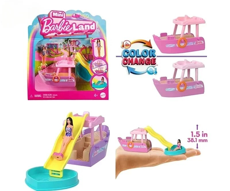 Barbie Mini Barbie Land Collectible Playsets With 1.5-Inch Doll Interactive Play Barbie Mini Barbie Land Collectible Playsets With 1.5-Inch Doll Interactive Play