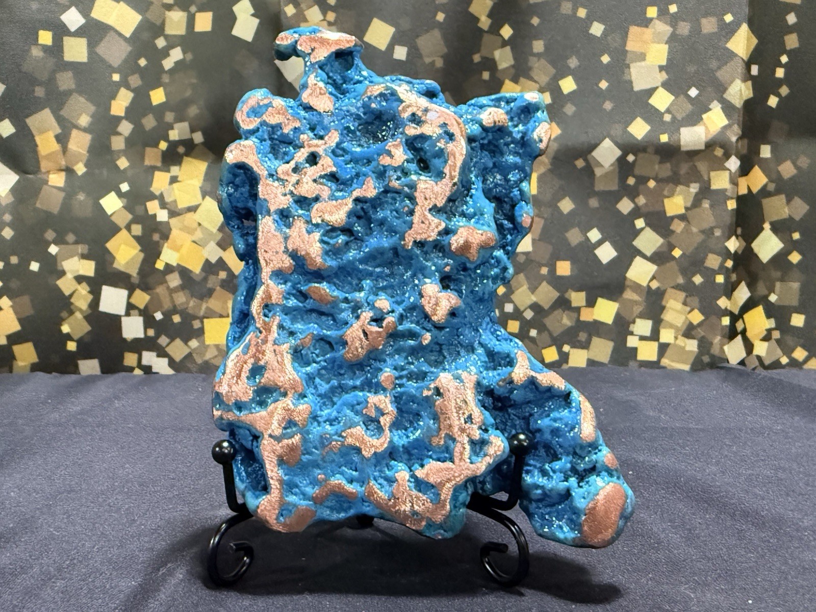 Large 2.5 Pounds Michigan Copper Nugget Art Specimen Display Piece W/Video Large 2.5 Pounds Michigan Copper Nugget Art Specimen Display Piece W/Video